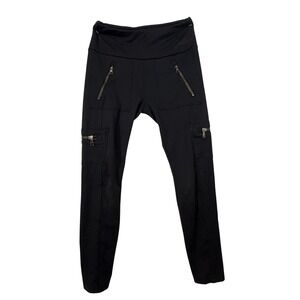 Justice Active Girls Size 8 Black Leggings Zipper Pocket‎ Cargo Pants